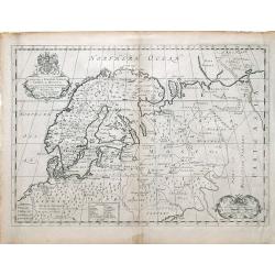 A New Map of Denmark, Norway, Sweden, & Moscovy shewing their present general divisions, chief cities or towns, rivers and mountains & c.