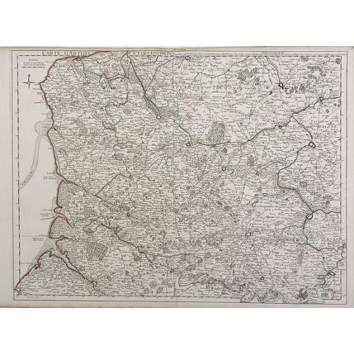 Old map image download for Carte d'Artois et des Environs ou lon voit le Ressort du Conseil Provincial d'Artois.