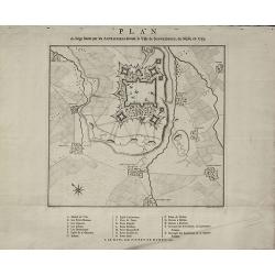 Plan du Siège formé par les Autrichiens devant la Ville de Schweidnitz, en Silesie, en 1757