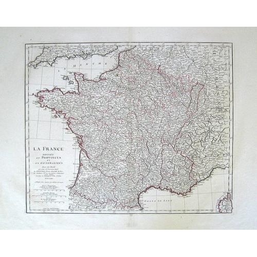 Old map image download for La France Divisee en Provinces et en Generalites?