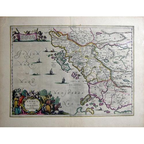 Old map image download for Epirus hodie vulgo Albania Autore I. Laurenbergio.