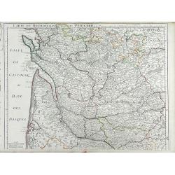 Carte du Bourdelois du Perigord et des Provinces voisines. . .