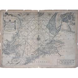 Image download for A Correct Chart of the Sea Coasts of England, Flanders and Holland showing the Sands, Shoals, Rocks and Dangers, The Bays and Harbours, Roads, Buoys, Beasons and Seamarks on the said Coasts.