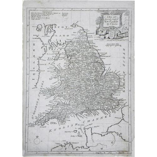 Old map image download for A New and Accurate Map of England. . .