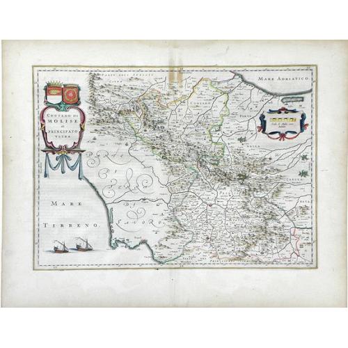 Old map image download for Contado di Molise et Principato Ultra. . .