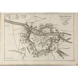 Image download for Mastricht avec les Attaques Leve sur les Lieux en Juin 1748. A Paris chez Le Sr. Le Rouge