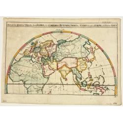 [ Lot of 6 world and thematic maps ] Climats d'Heures et de Mois.