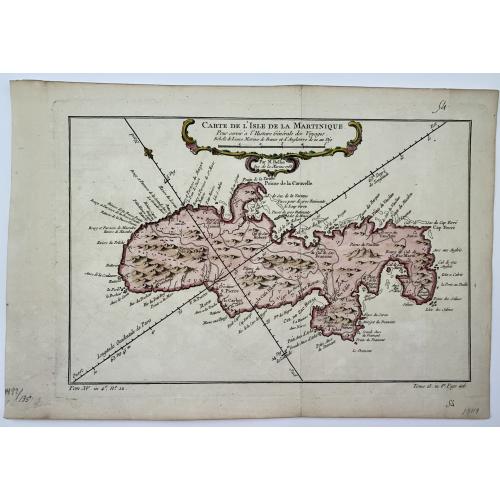 Old map image download for [Lot of 2 maps] Kaart van de onderkoningschappen van Mexico en Nieuw Granada/ Carte de l'Isle de la Martinique, / antique map of the main Carabean islands] Cuba Insula, inset: Havanna portus; Hispanolia Insula.