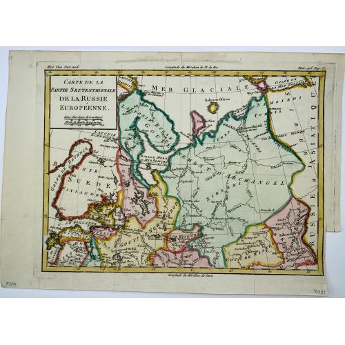 Old map image download for [Lot of 8 maps of European Russia] Partie Septentrionale de la Russie Europeenne ou sont distinguees exactement toutes les Provinces