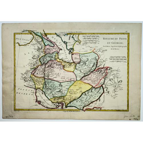 Old map image download for [Lot of 5 maps] PERSIA - Carte la plus nouvelle et plus-exacte du Royaume de Perse