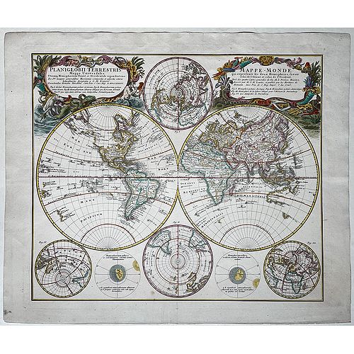 Planiglobii Terrestris. Mappa Universalis / Mappe-Monde - Old map by ...