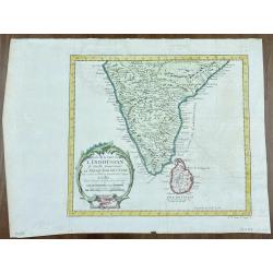 [Lot of 9 maps / prints of India / Sri Lanka] Cananoor