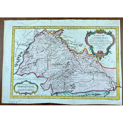 Old map image download for [Lot of 9 maps / prints of India / Sri Lanka] Cananoor