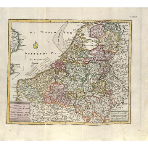 Old map image download for Nieuwe en Nauwkeurige Kaart der XVII Provincien van Nederland