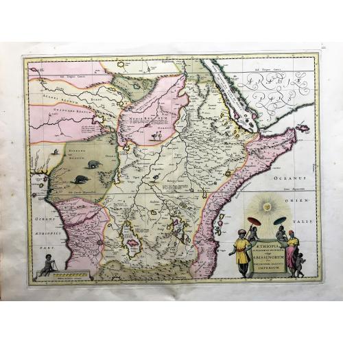 Old map image download for Aethiopia Superior vel Interior vulgo Abissinorum...