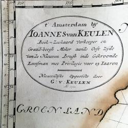 Nieuwe Paskaart Inhoudende t'Noorder deel van Europa sijnde seer Dienstigh voor de Groenlandse en Moscovise Scheepvaard.